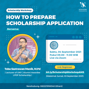 poster scholarship workshop 2021